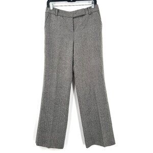 Ann Taylor mid rise herringbone wool blend trouser dress pants business casual 4